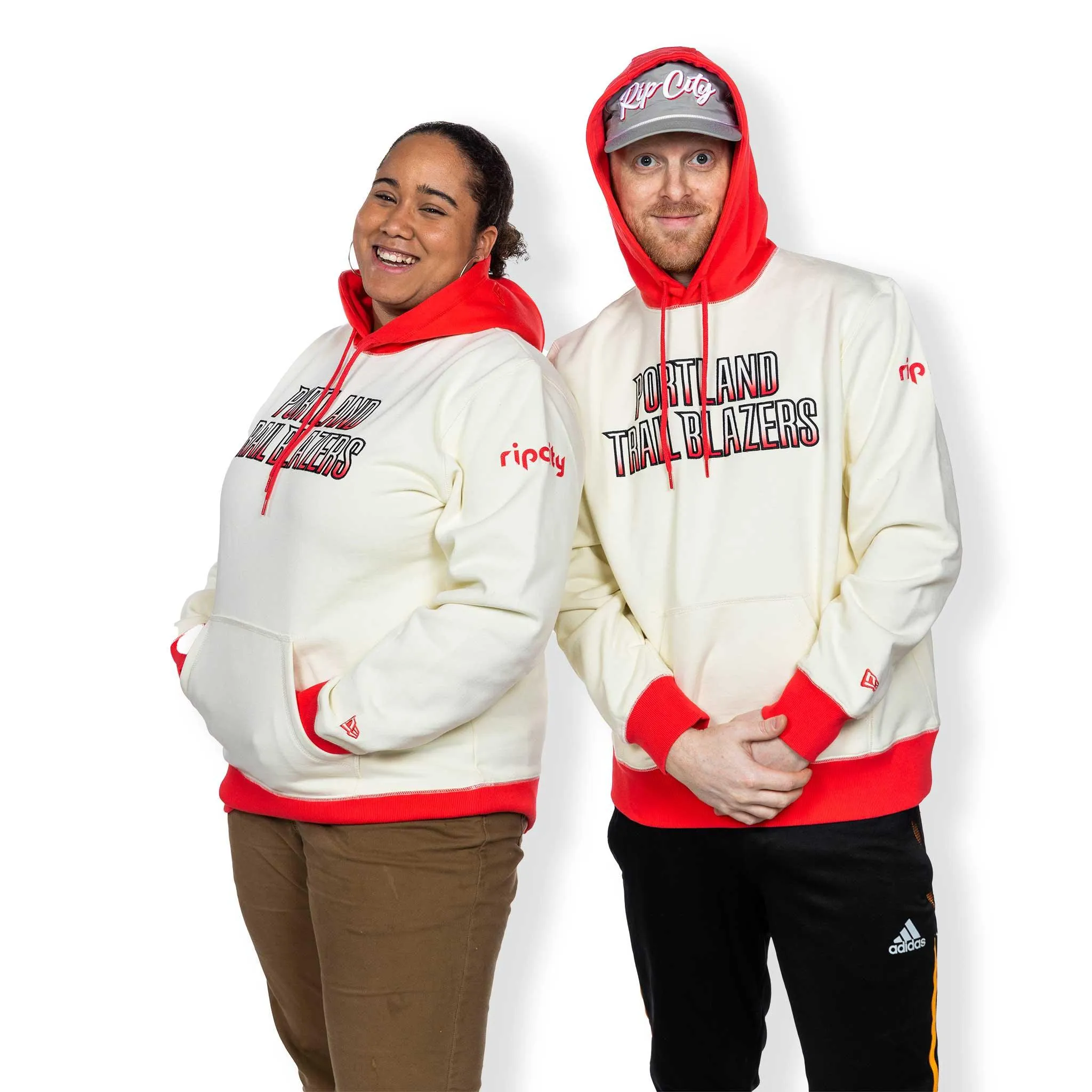 Portland Trail Blazers New Era Colorpack Gradient Wordmark Hoodie