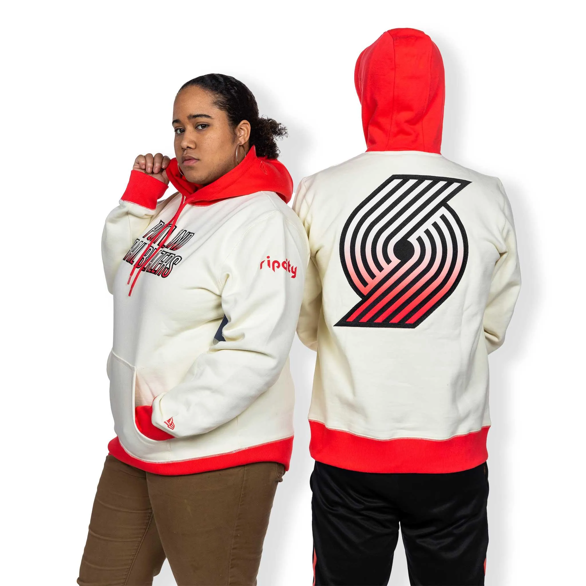 Portland Trail Blazers New Era Colorpack Gradient Wordmark Hoodie