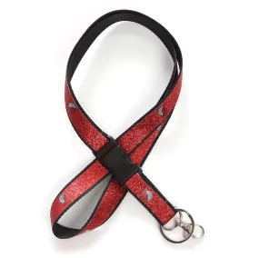 Portland Trail Blazers Sparkle Red Lanyard