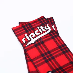 Portland Trail Blazers Stance Retro Plaid City Edition Socks