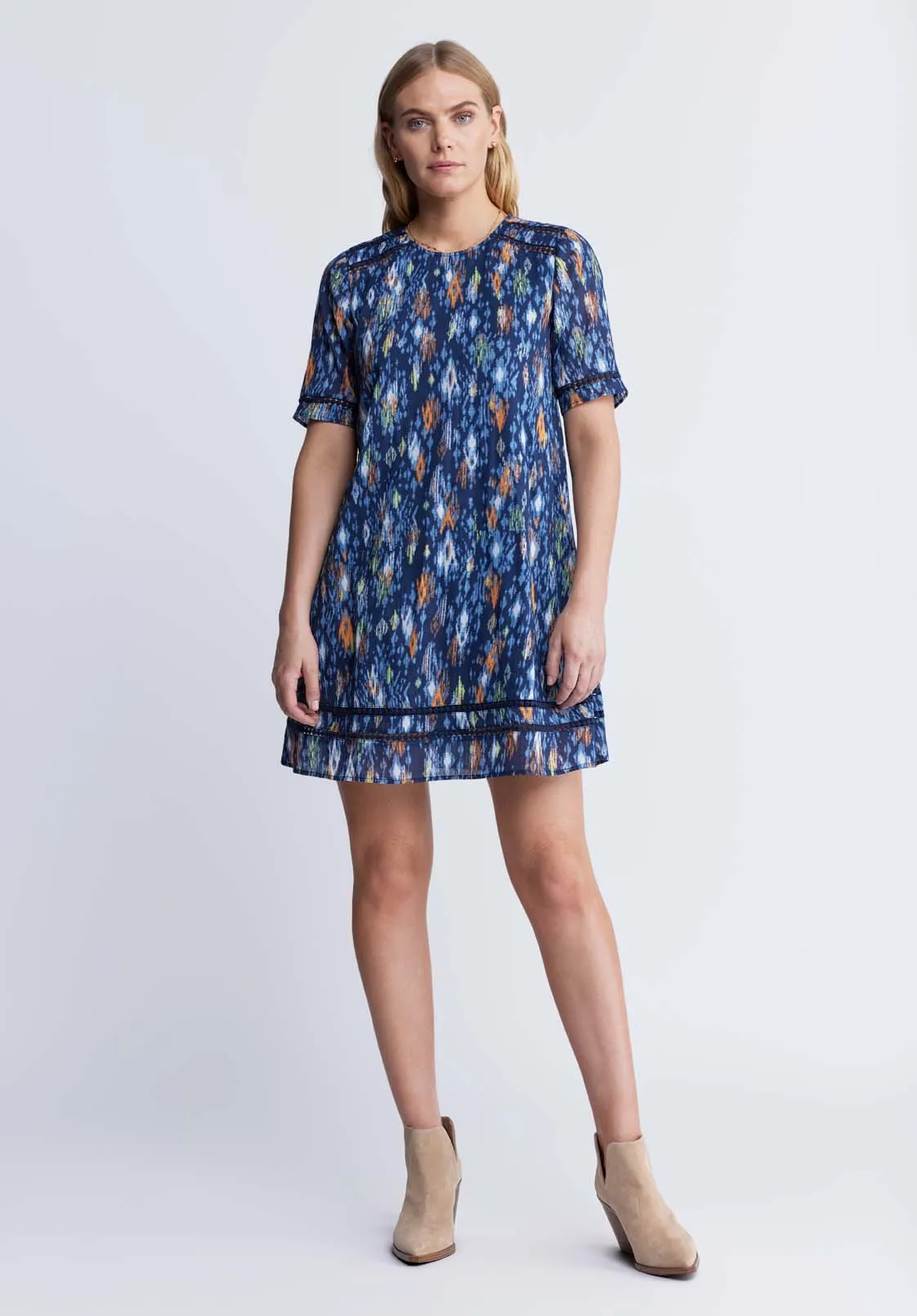 Risette Women’s Printed Dress in Navy - WD0039P