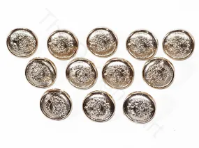 Rose Golden Designer Coat Buttons