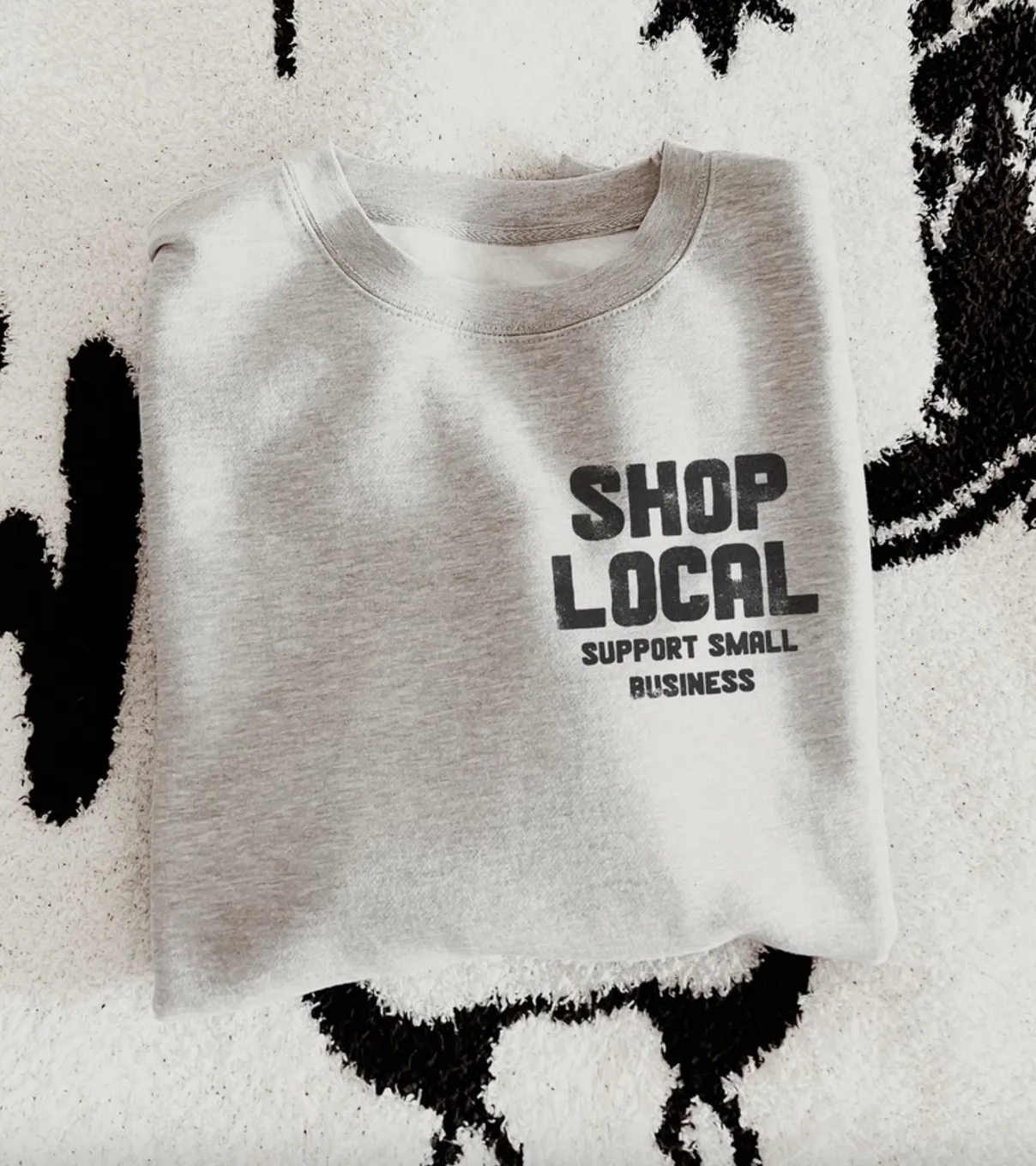 shop local crewneck