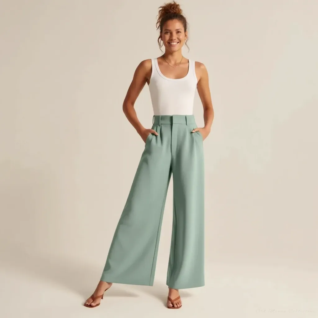 Signature Wide-Leg Trousers