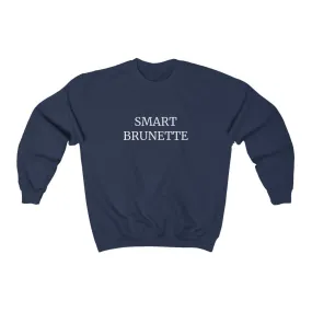 SMART BRUNETTE NAVY SWEATSHIRT