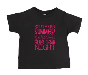 Southern Summer Barefoot Blue Jean Night T-Shirt