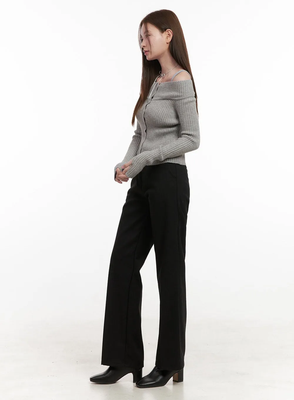 SpandexSleek Tailored Pants OD418