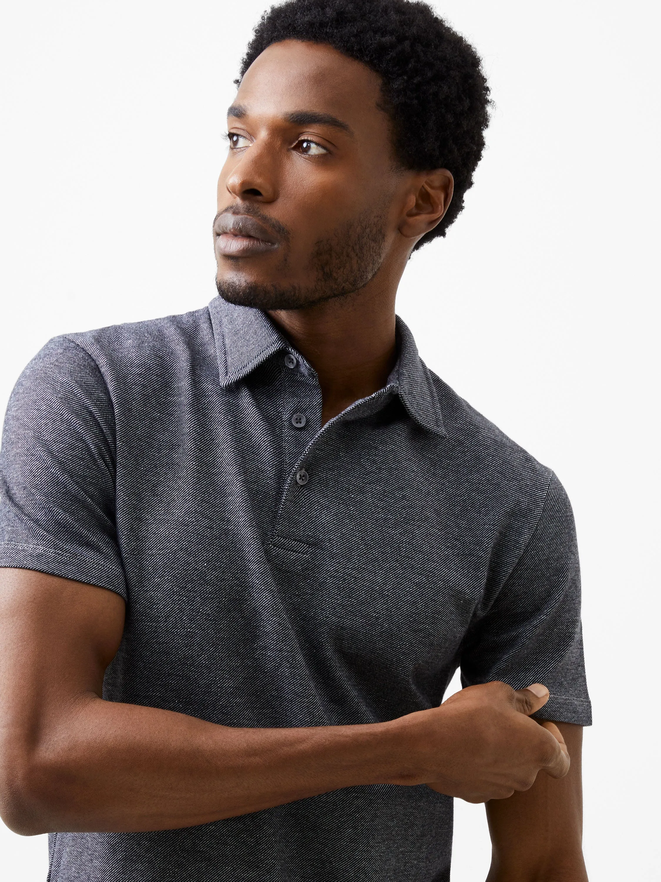 Twill Texture Polo Shirt