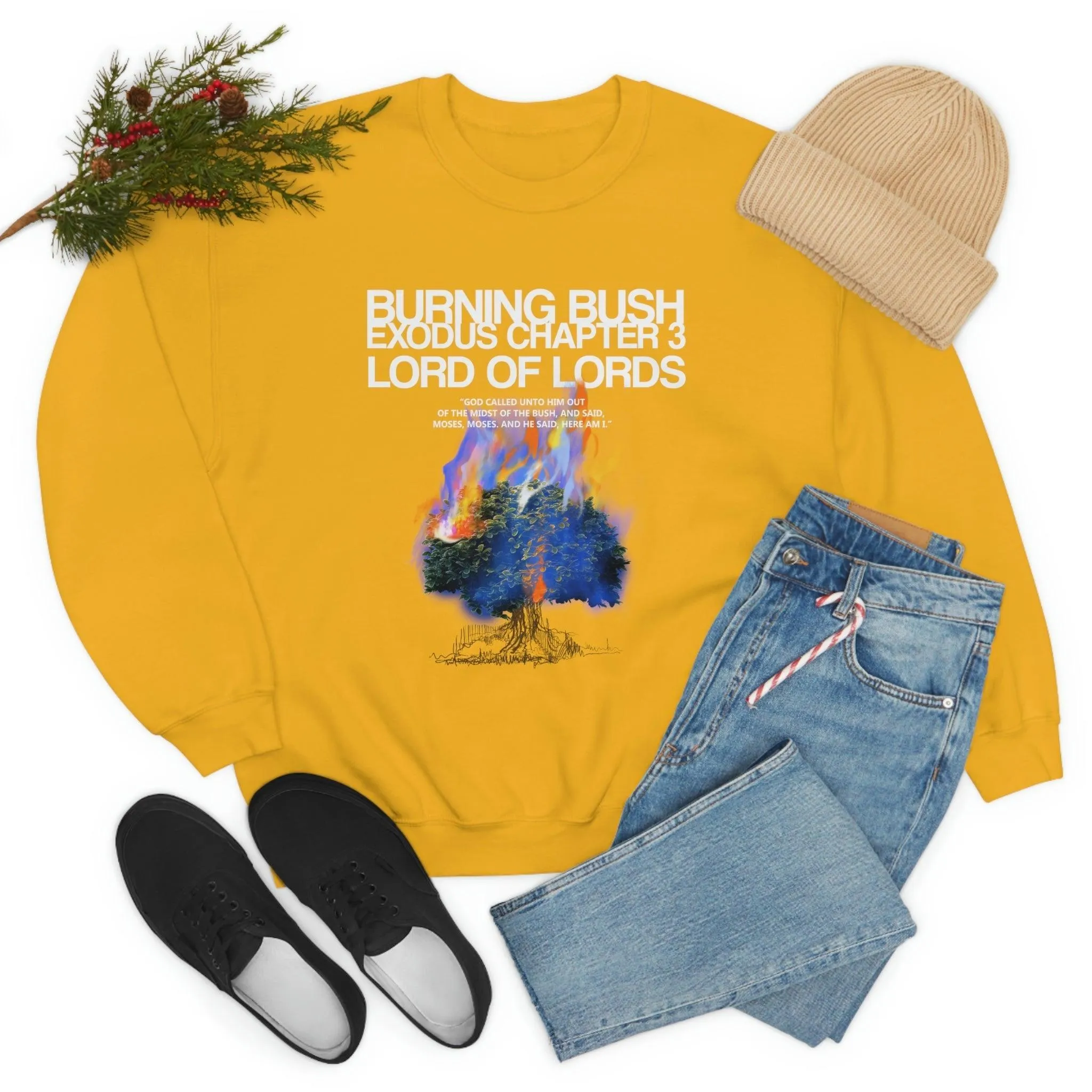 Unisex Burning Bush Heavy Blend™ Crewneck Sweatshirt