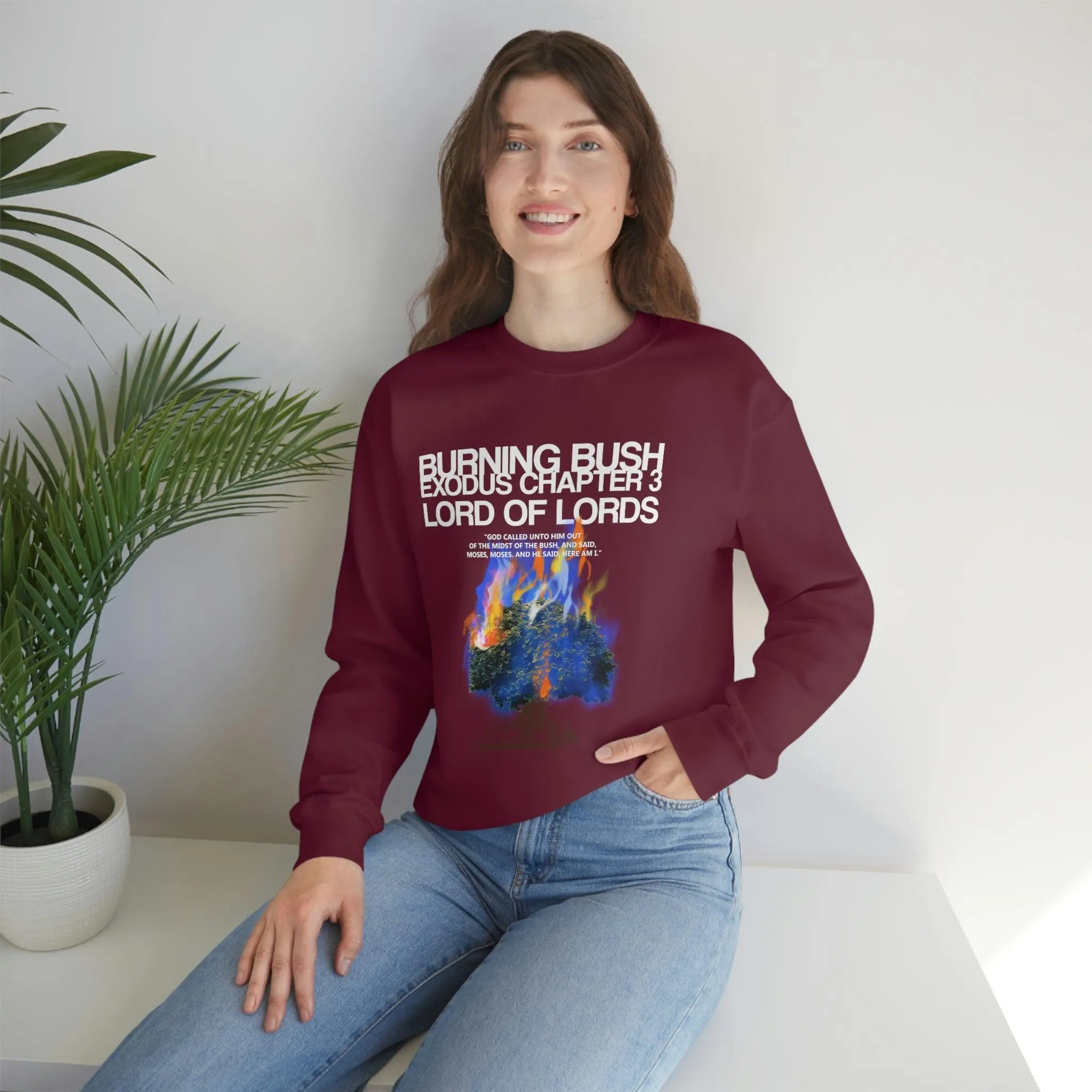 Unisex Burning Bush Heavy Blend™ Crewneck Sweatshirt