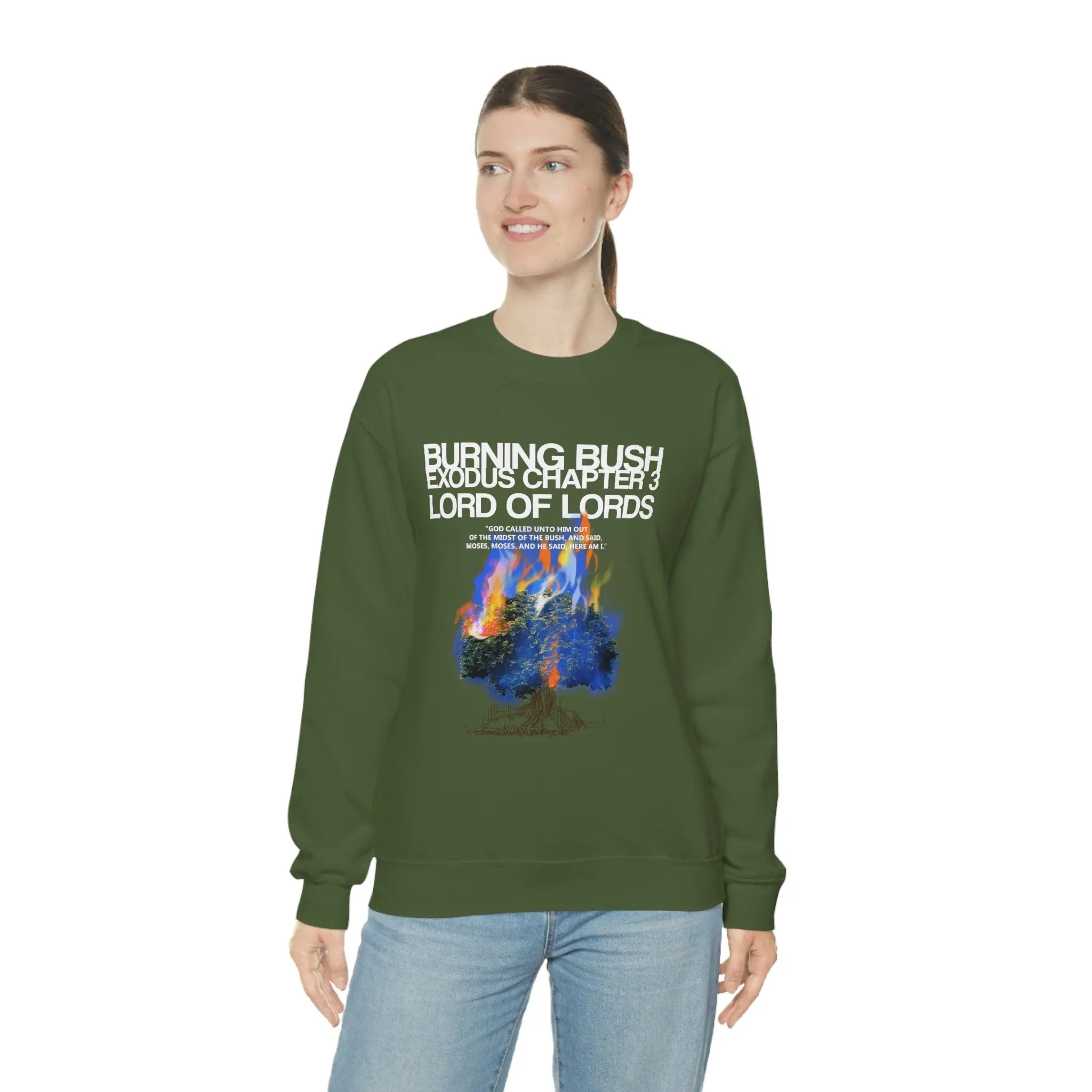 Unisex Burning Bush Heavy Blend™ Crewneck Sweatshirt