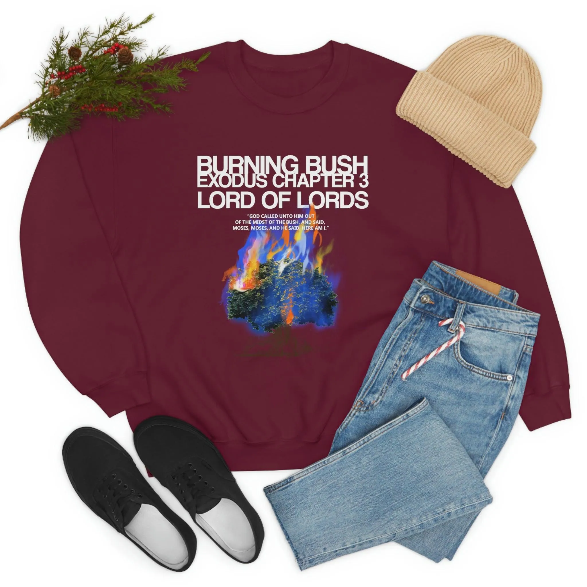 Unisex Burning Bush Heavy Blend™ Crewneck Sweatshirt