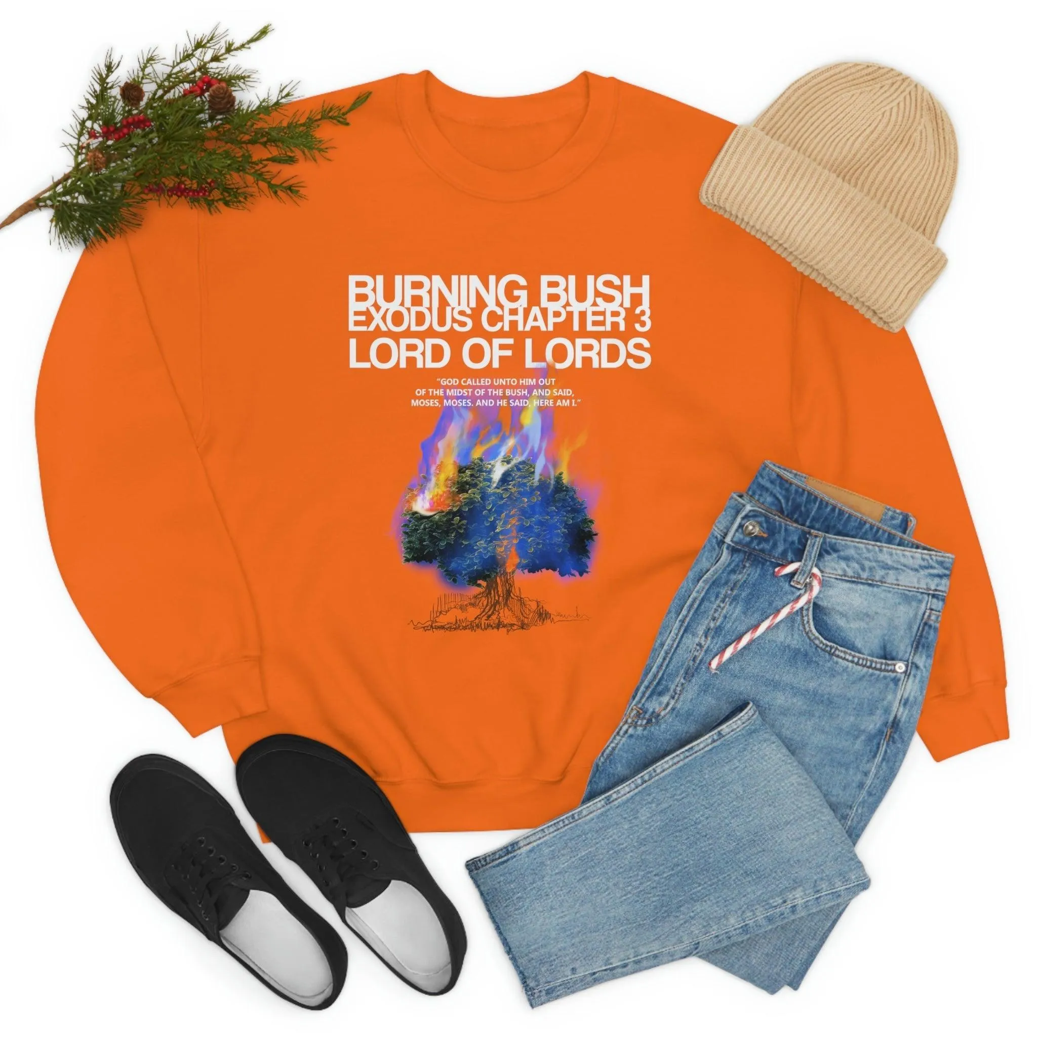 Unisex Burning Bush Heavy Blend™ Crewneck Sweatshirt