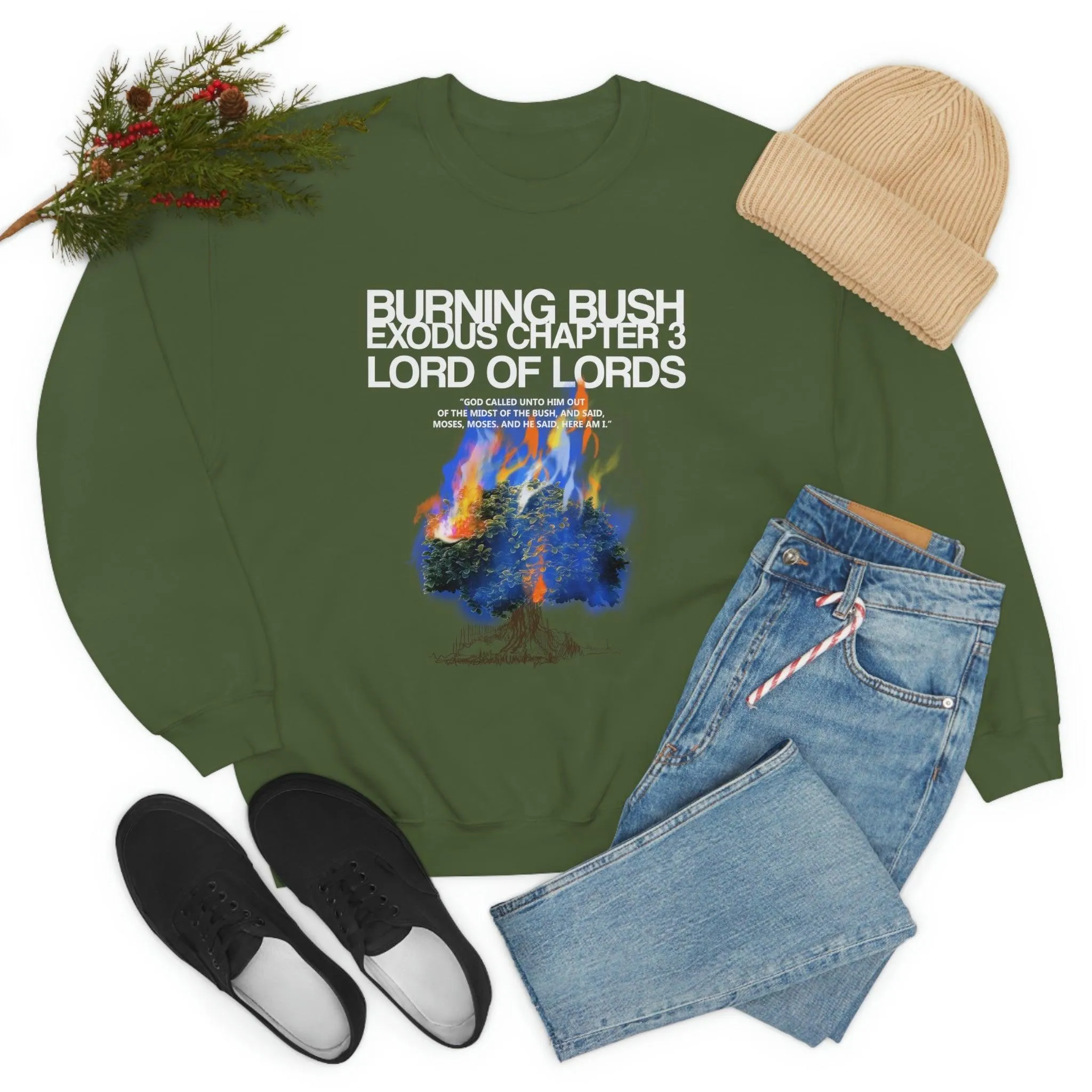 Unisex Burning Bush Heavy Blend™ Crewneck Sweatshirt