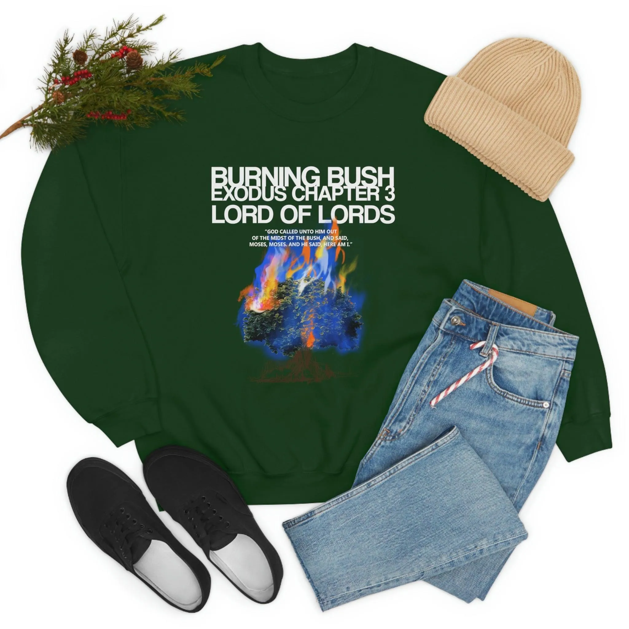 Unisex Burning Bush Heavy Blend™ Crewneck Sweatshirt