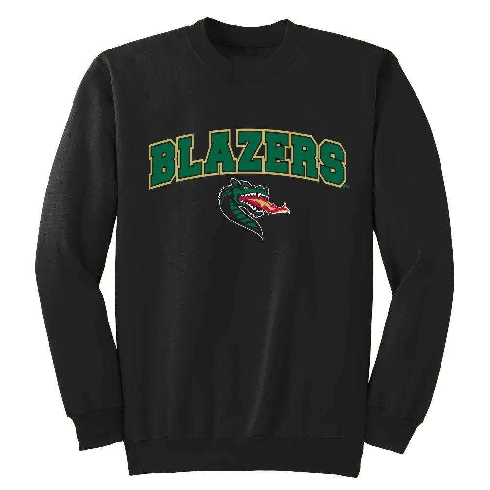 University of Alabama at Birmingham Blazers Adult Crewneck Sweatshirt Arch Text