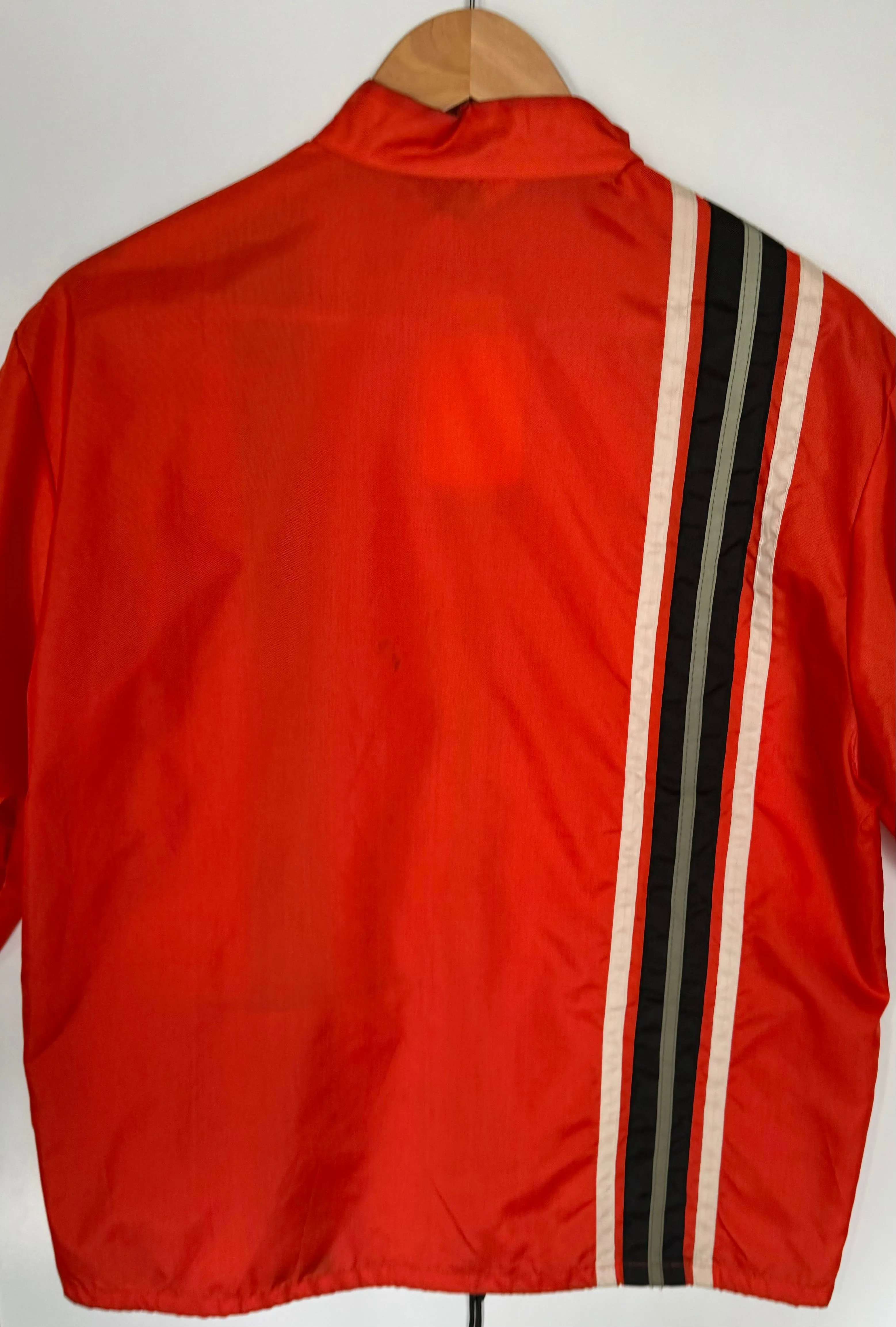 Vintage Orange Trucker Windbreaker (M)