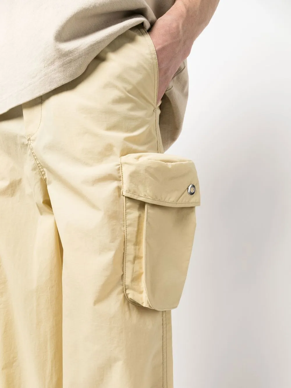 Wide-Leg Cargo Trousers