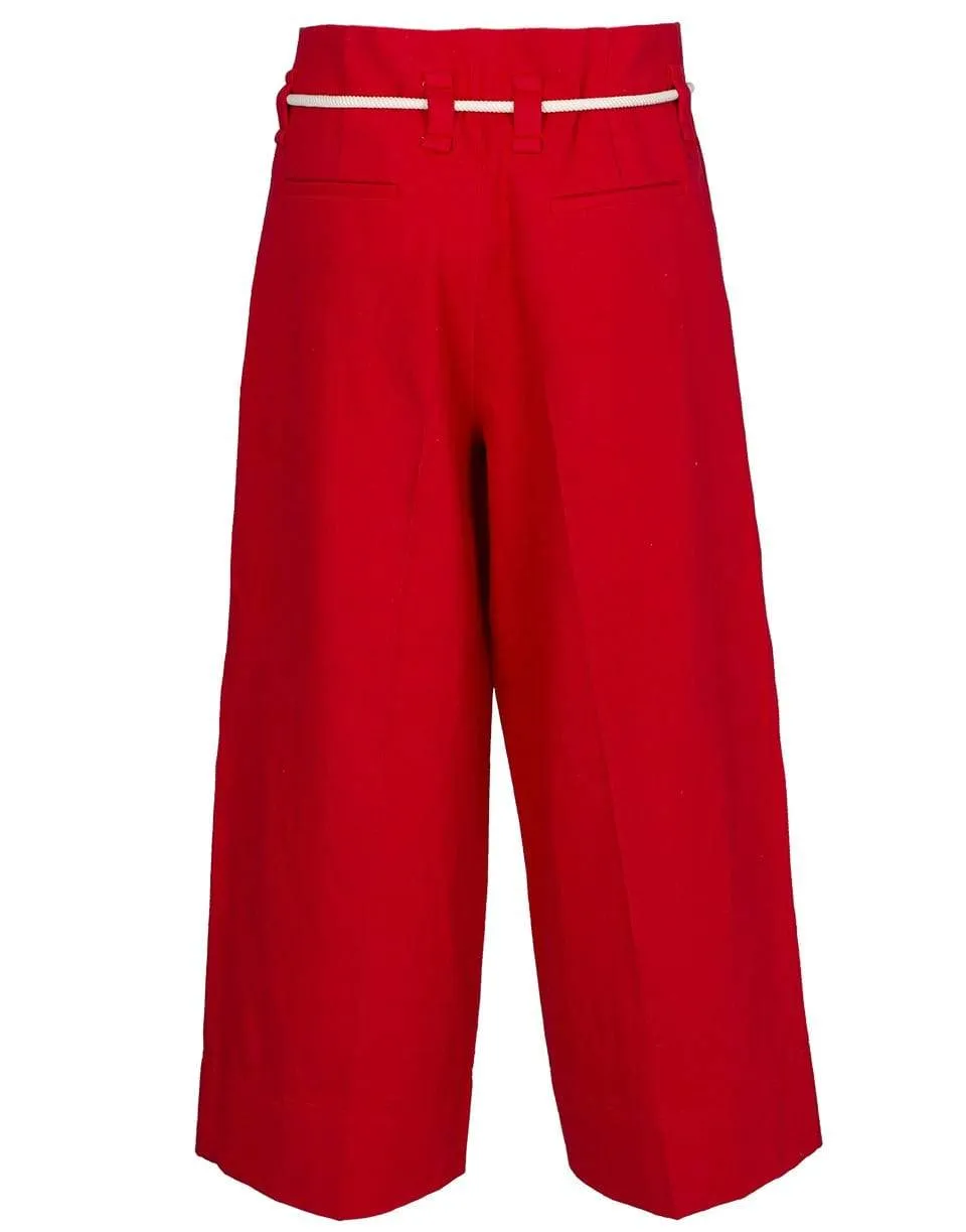 Wide Leg Crop Trouser