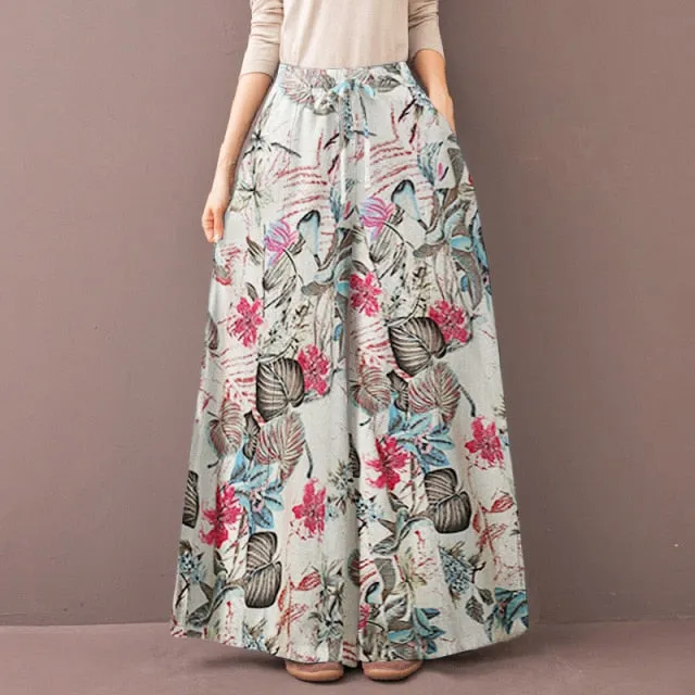 Wide Leg Palazzo Trousers