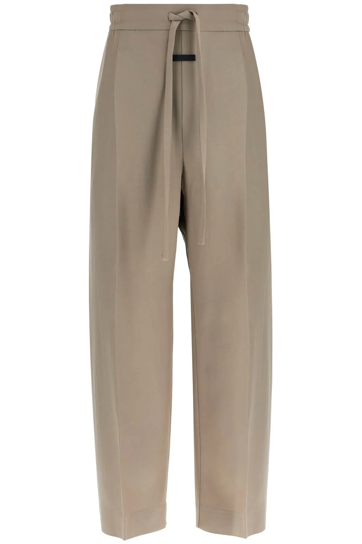 Wide-Leg Wool & Viscose Trousers