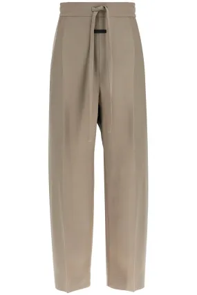 Wide-Leg Wool & Viscose Trousers